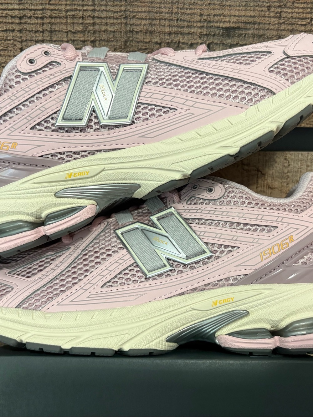 New Balance Pink and Silver kids Athletic Sneakers